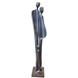 Modern Abstract Family Sculpture Boris Kramer Modernist  Signed